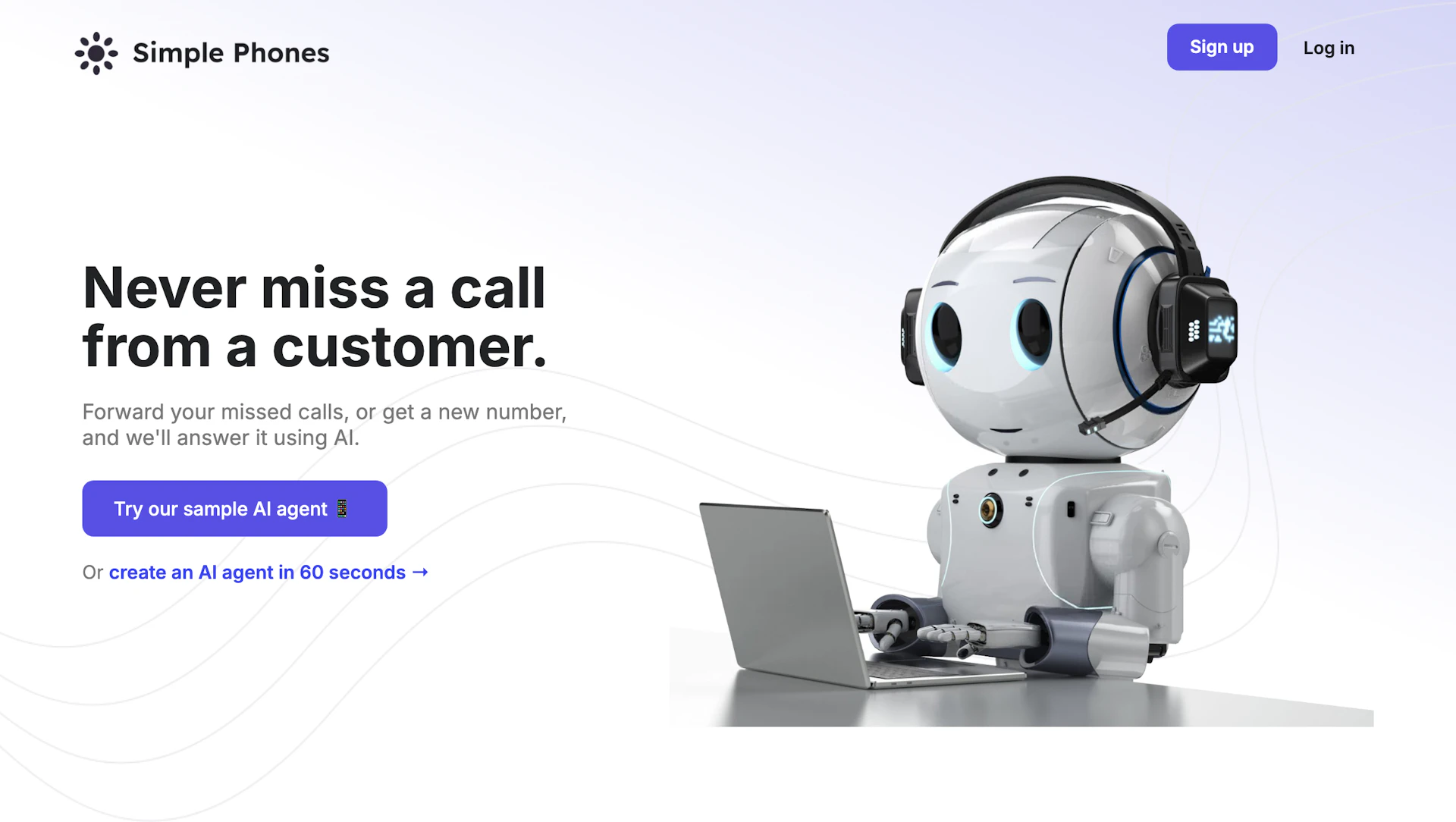 Simple Phones - AI Tool Logo & Interface Preview