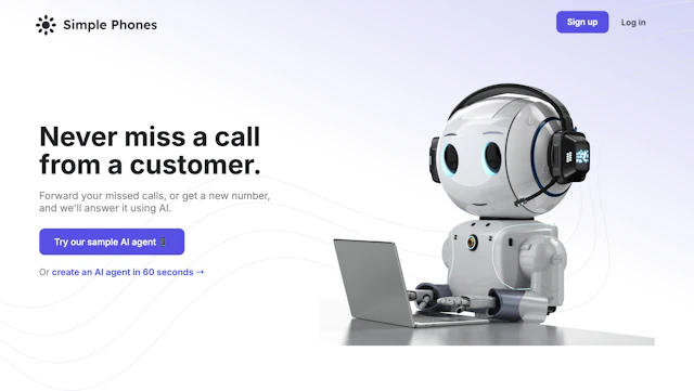Simple Phones - AI Tool Logo & Interface