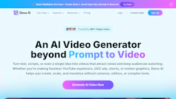Steve AI - AI Tool Profile and Logo Preview