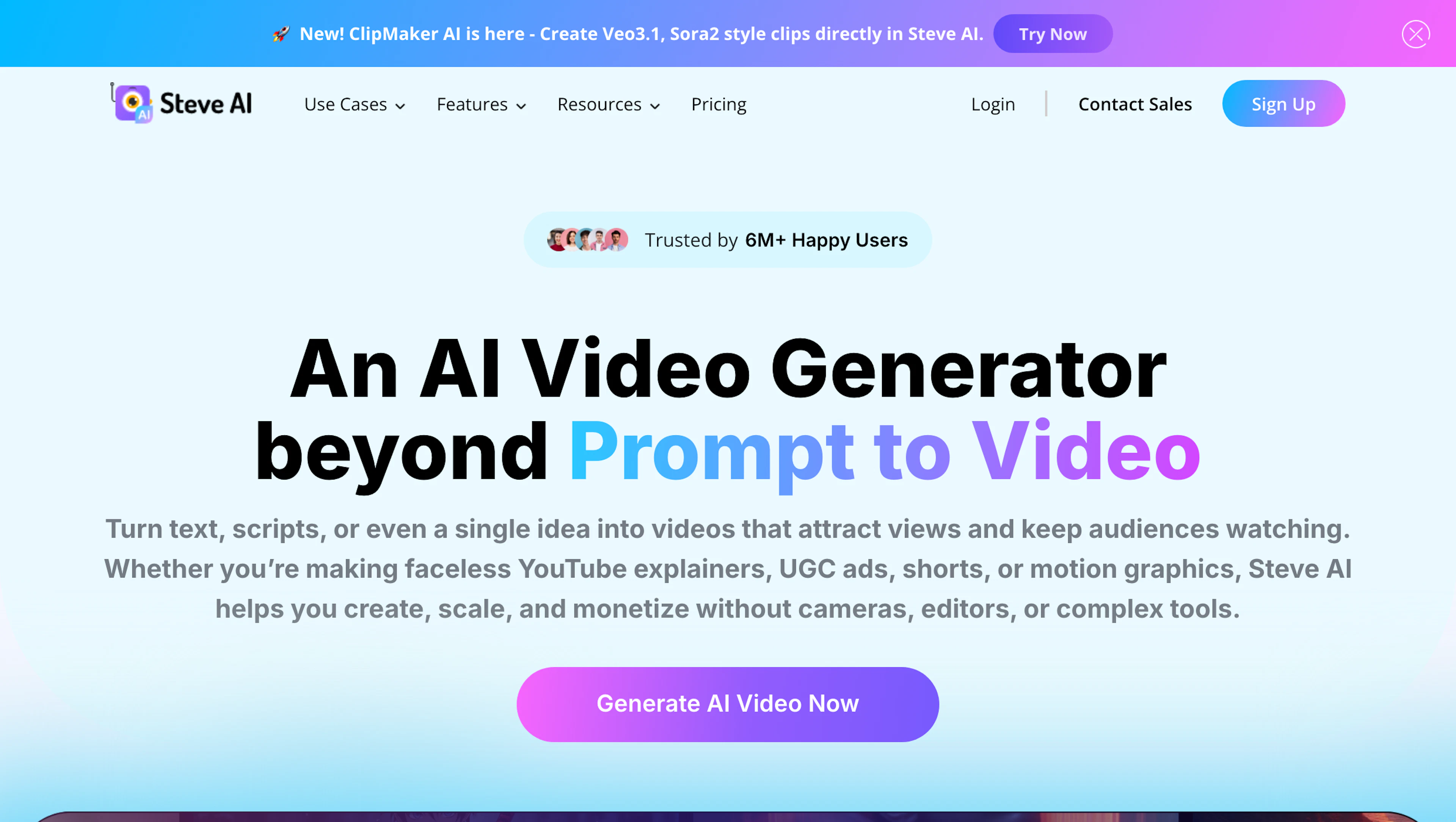 Steve AI - AI Tool Features, UI & Interface Overview