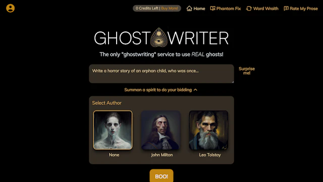 Ghost Writer - AI Tool Logo & Interface