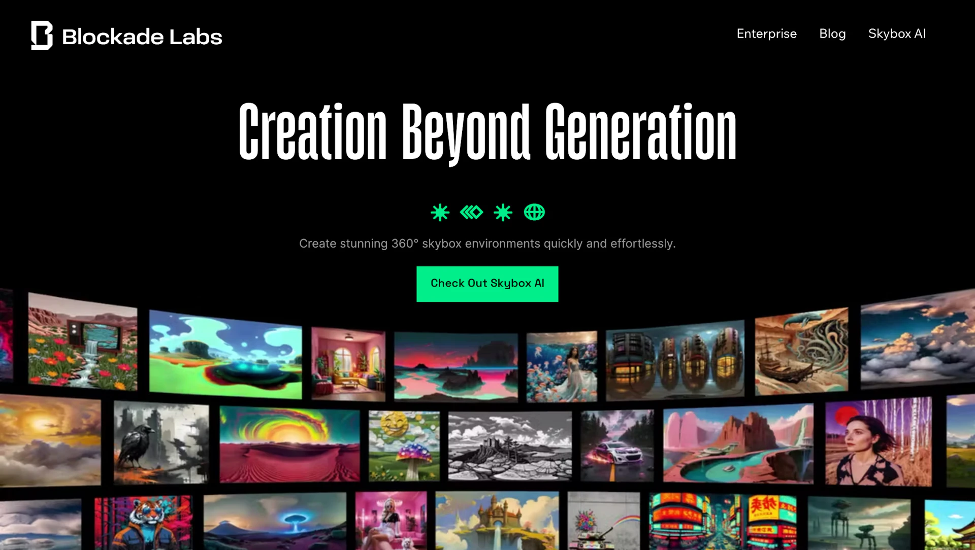 Skybox Lab - AI Tool Logo & Interface Preview