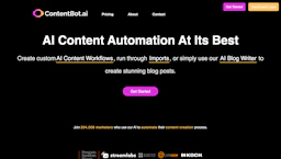 ContentBot - AI Tool Profile and Logo Preview