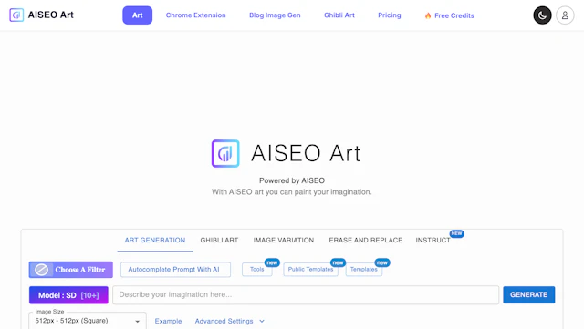 AISEO - AI Tool Logo & Interface
