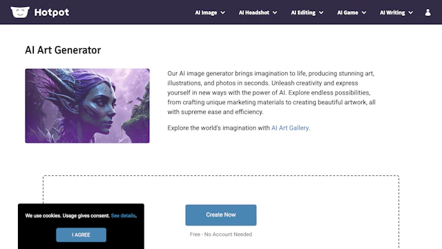 Hotpot - AI Tool Logo & Interface