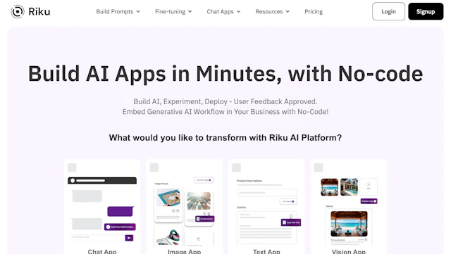 Riku - AI Tool Logo & Interface