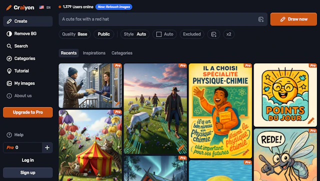 Craiyon - AI Tool Logo & Interface