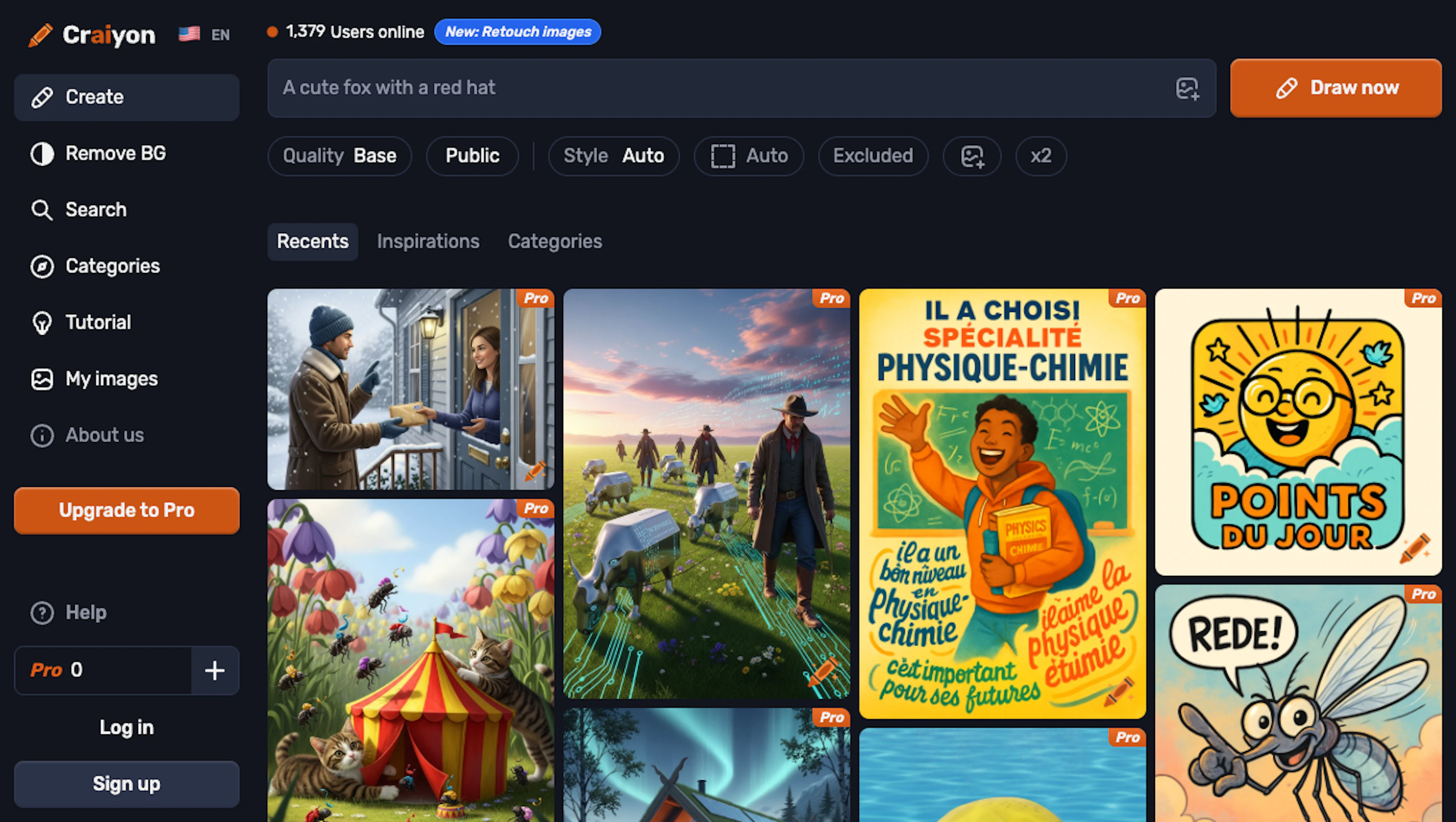 Craiyon - AI Tool Features, UI & Interface Overview