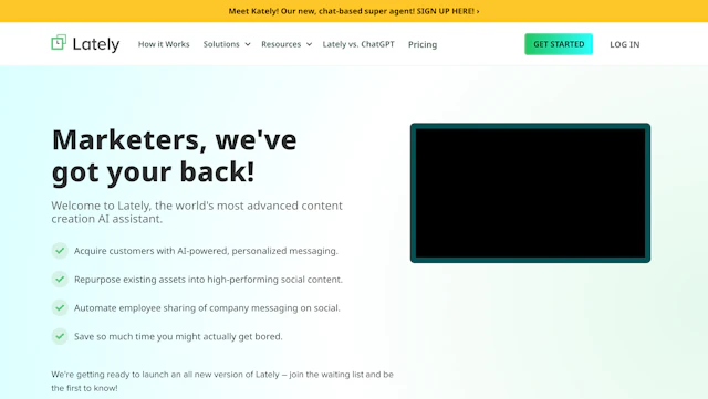 Lately - AI Tool Logo & Interface