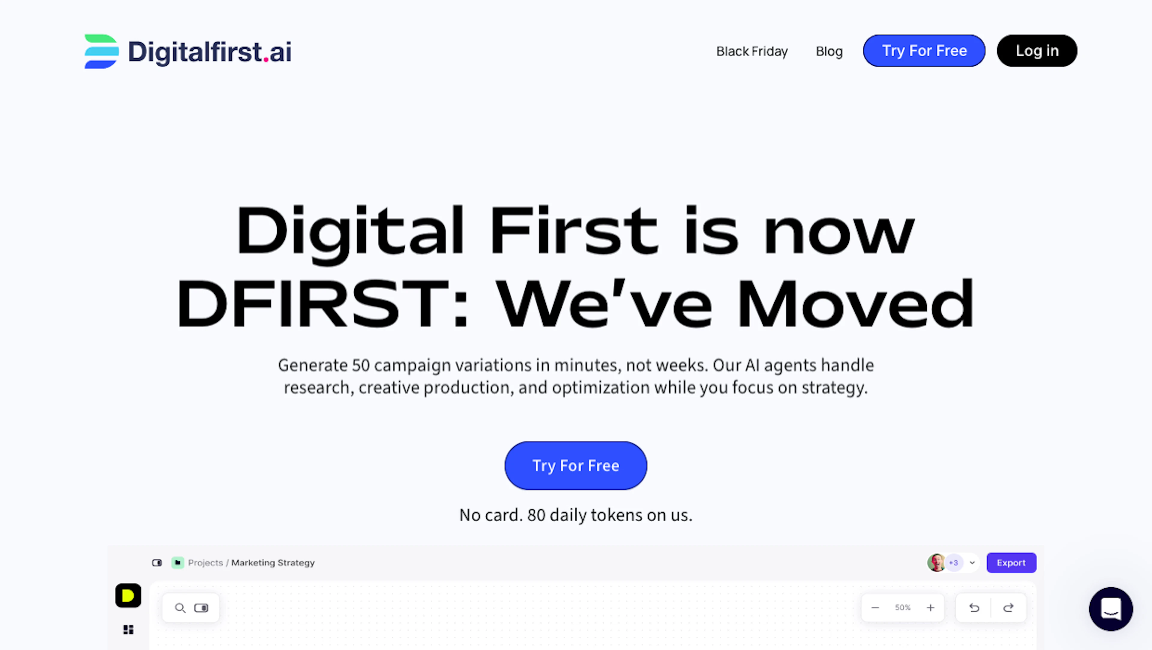 DigitalFirst - AI Tool Features, UI & Interface Overview
