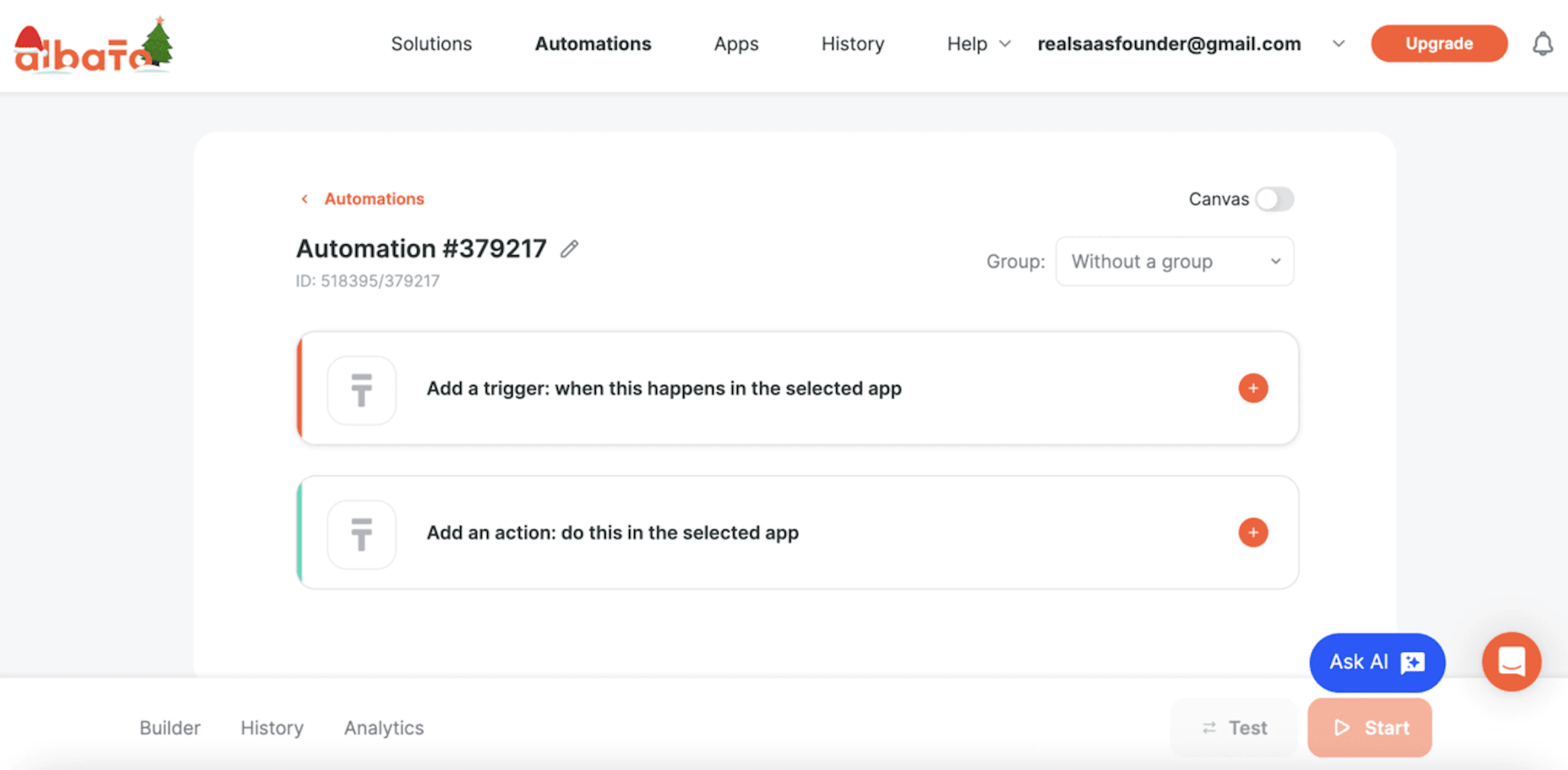 Albato - AI Tool Features, UI & Interface Overview