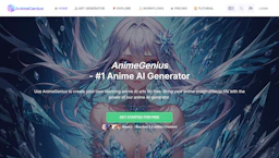 AnimeGenius - AI Tool Profile and Logo Preview