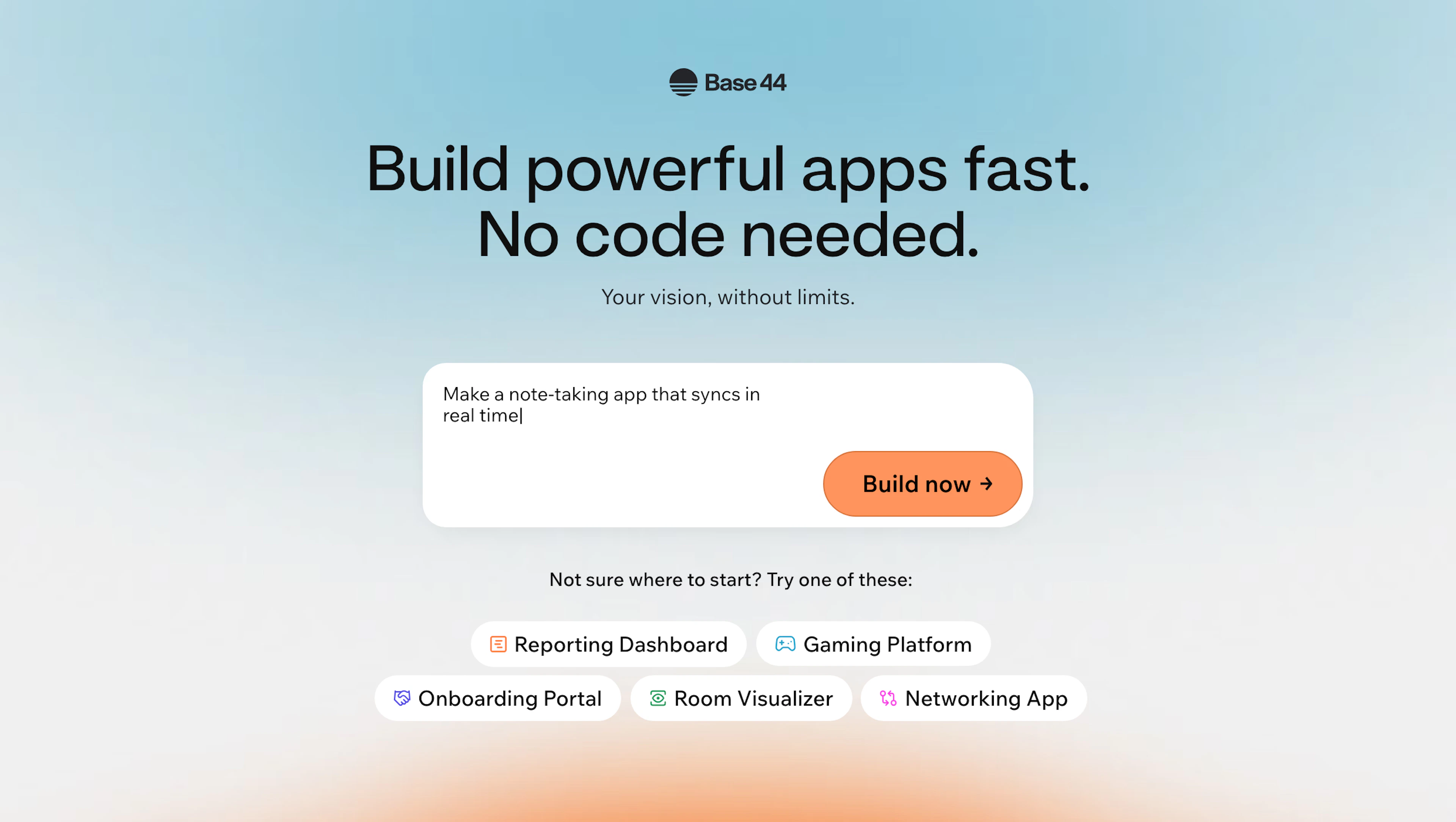 BASE44 - AI Tool Features, UI & Interface Overview