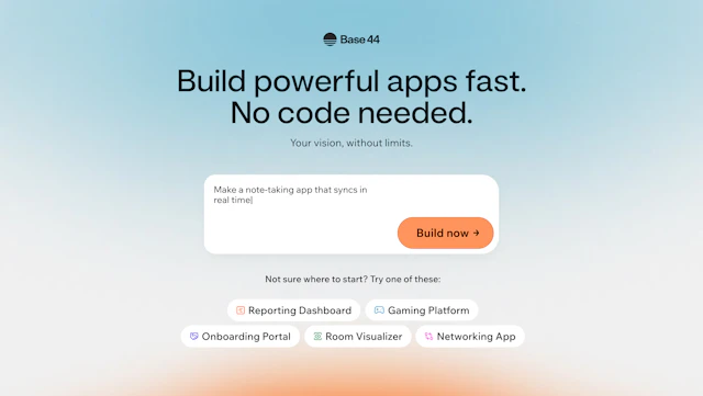BASE44 - AI Tool Logo & Interface