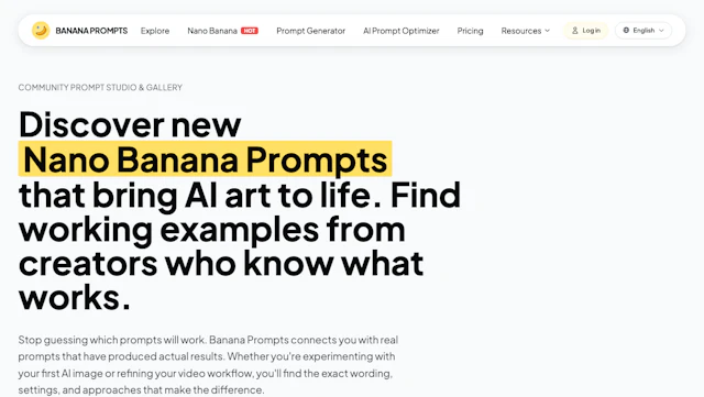 Banana Prompts - AI Tool Logo & Interface