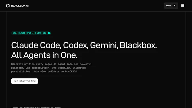 Blackbox AI - AI Tool Logo & Interface