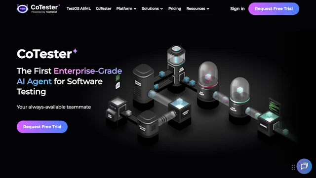 CoTester - AI Tool Logo & Interface