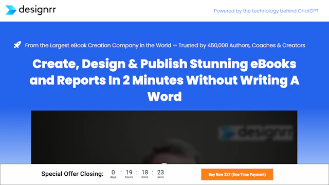 Designrr - AI Tool Logo & Interface