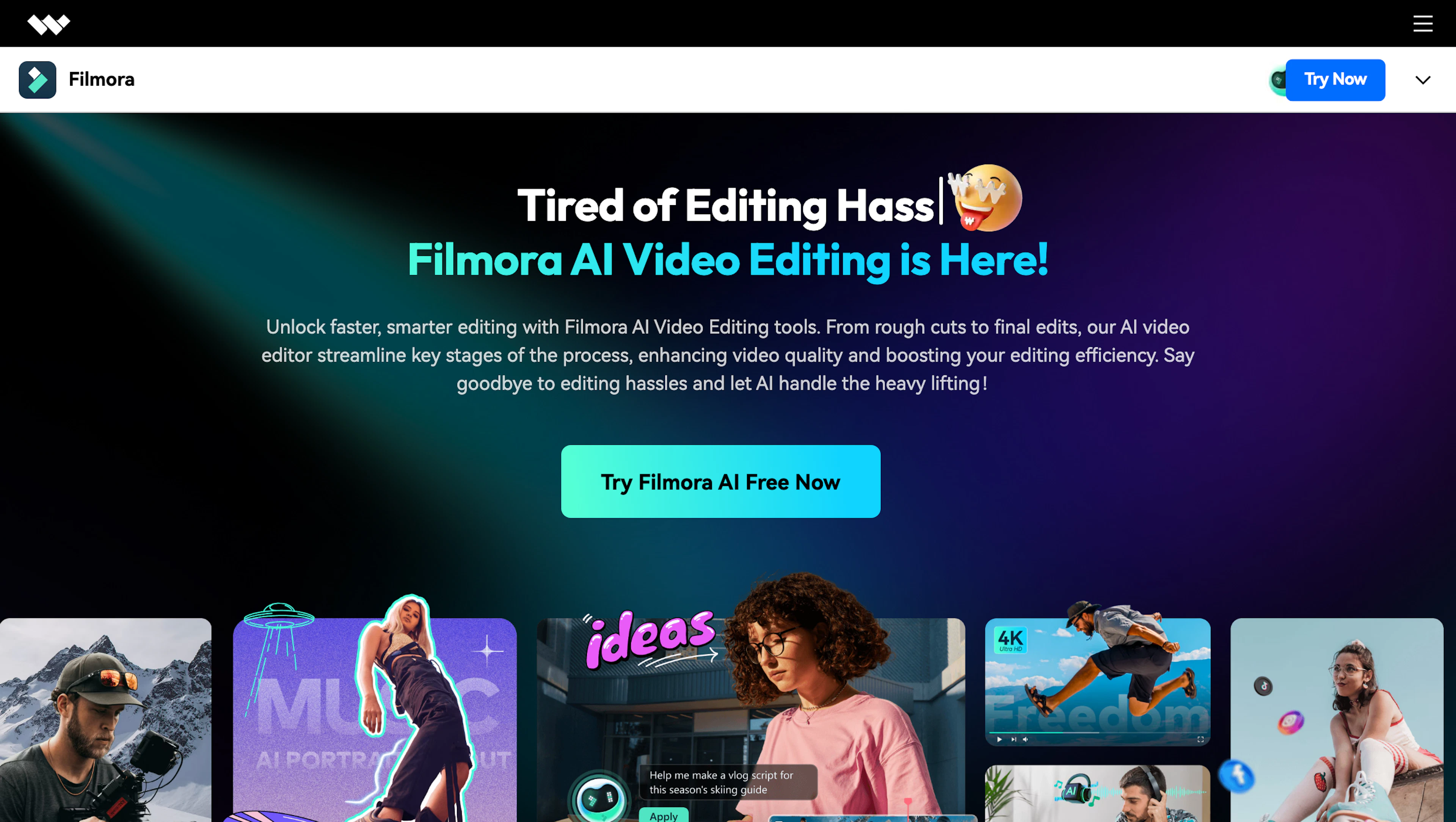 Filmora - AI Tool Features, UI & Interface Overview