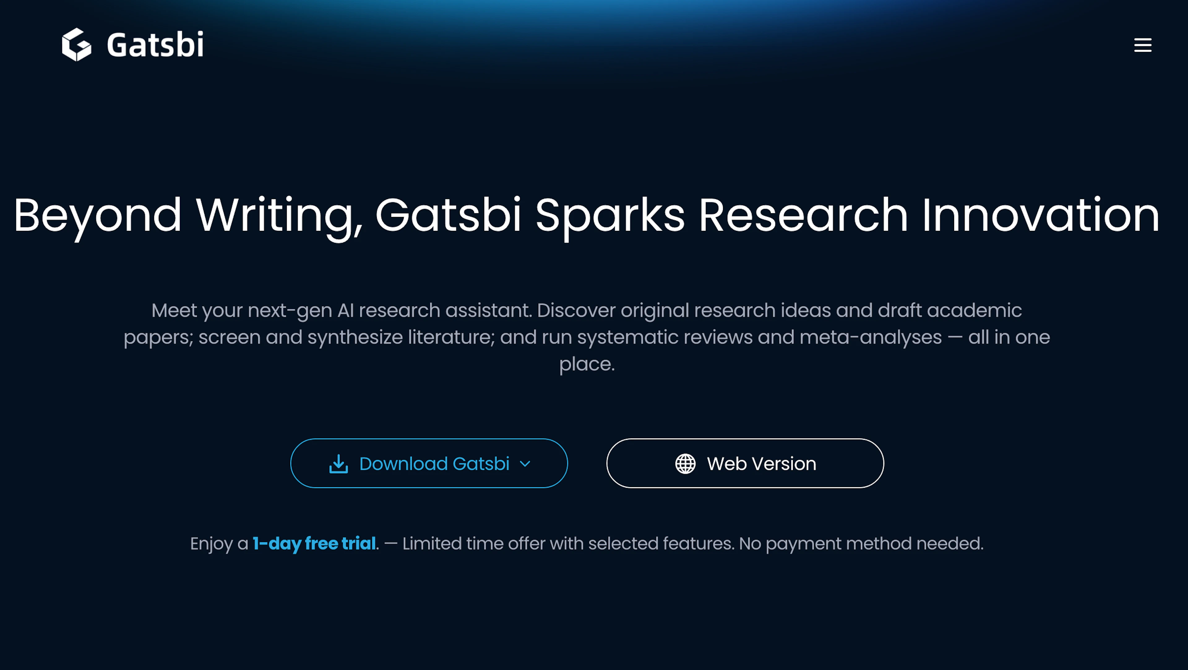 Gatsbi - AI Tool Features, UI & Interface Overview
