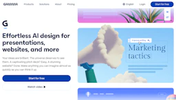 Gamma - AI Tool Profile and Logo Preview