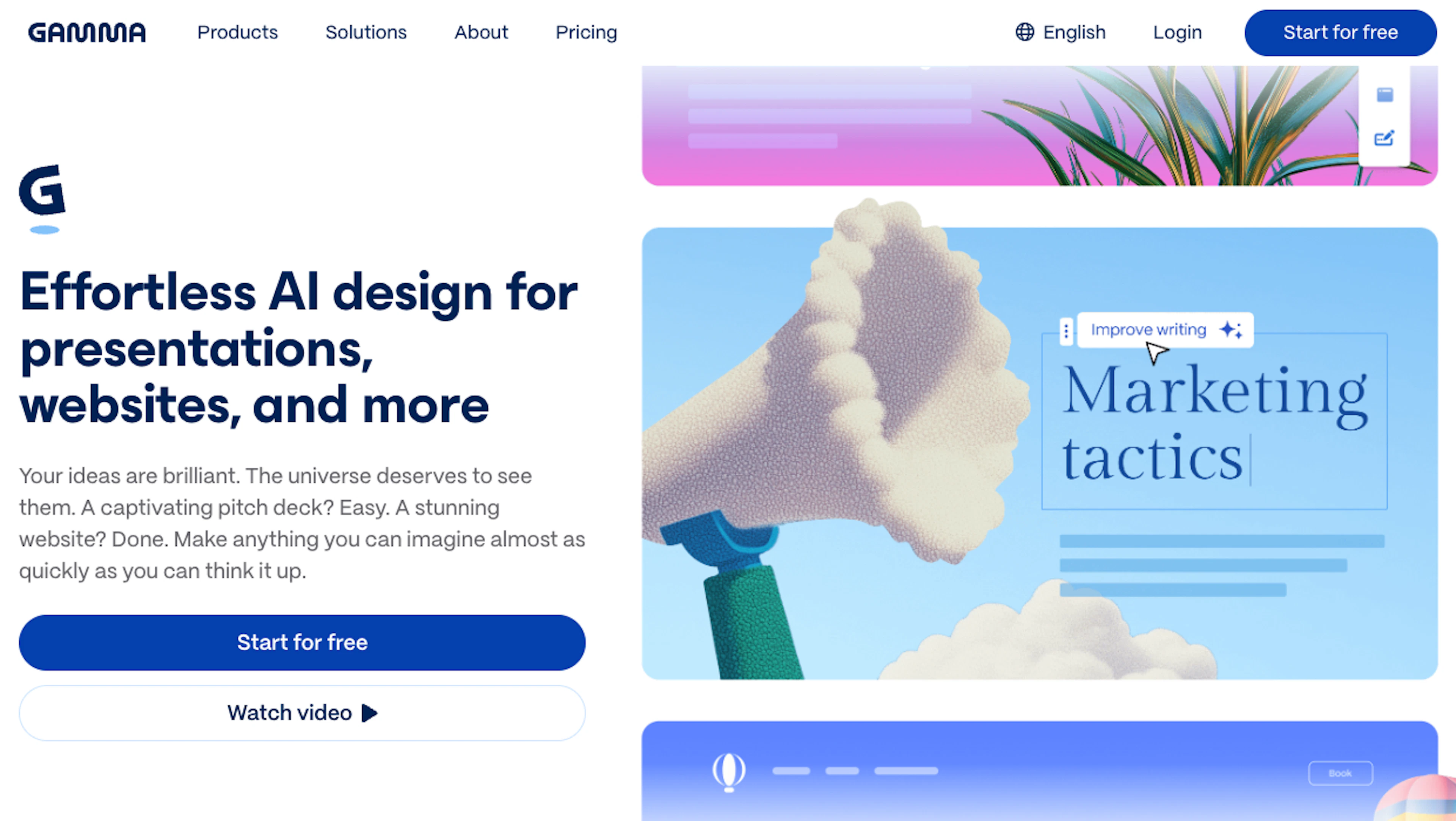 Gamma - AI Tool Features, UI & Interface Overview
