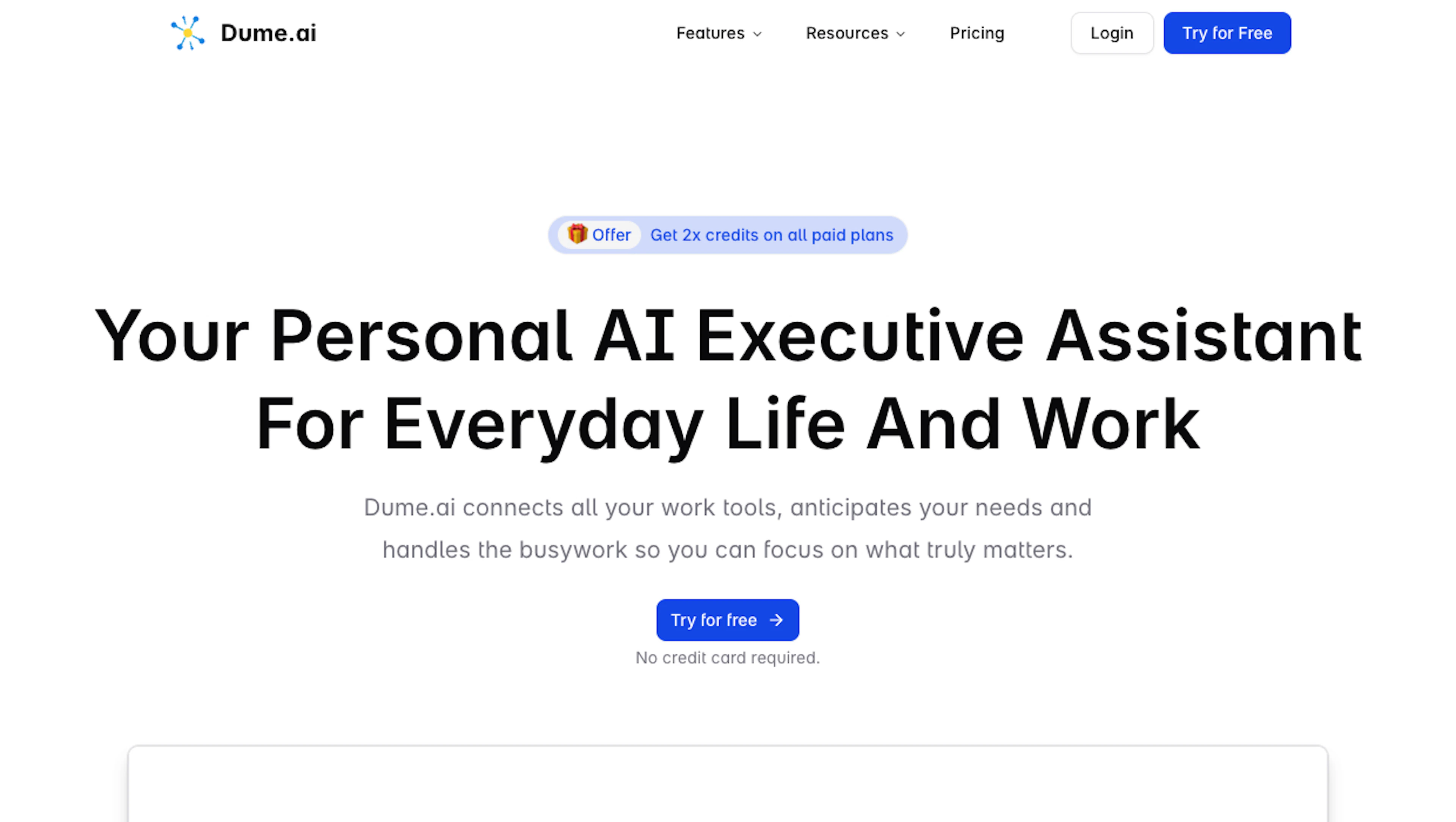 Dume AI - AI Tool Features, UI & Interface Overview