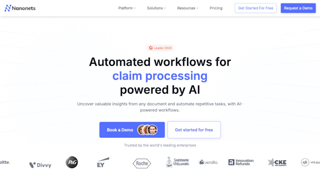 Nanonets - AI Tool Logo & Interface