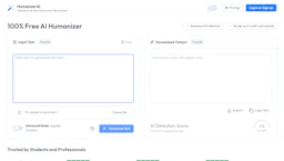 Humanize AI Text - AI Tool Profile and Logo Preview