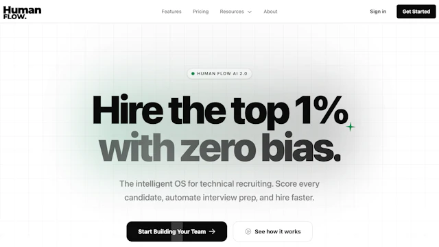 HumanFlow - AI Tool Logo & Interface