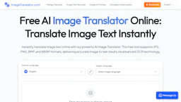 Image Translator - AI Tool Profile and Logo Preview