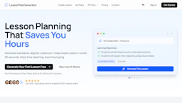 Lesson Plan Generator - AI Tool Profile and Logo Preview