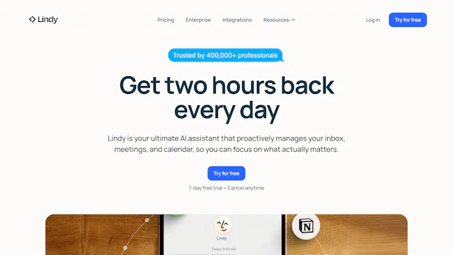 Lindy - AI Tool Logo & Interface