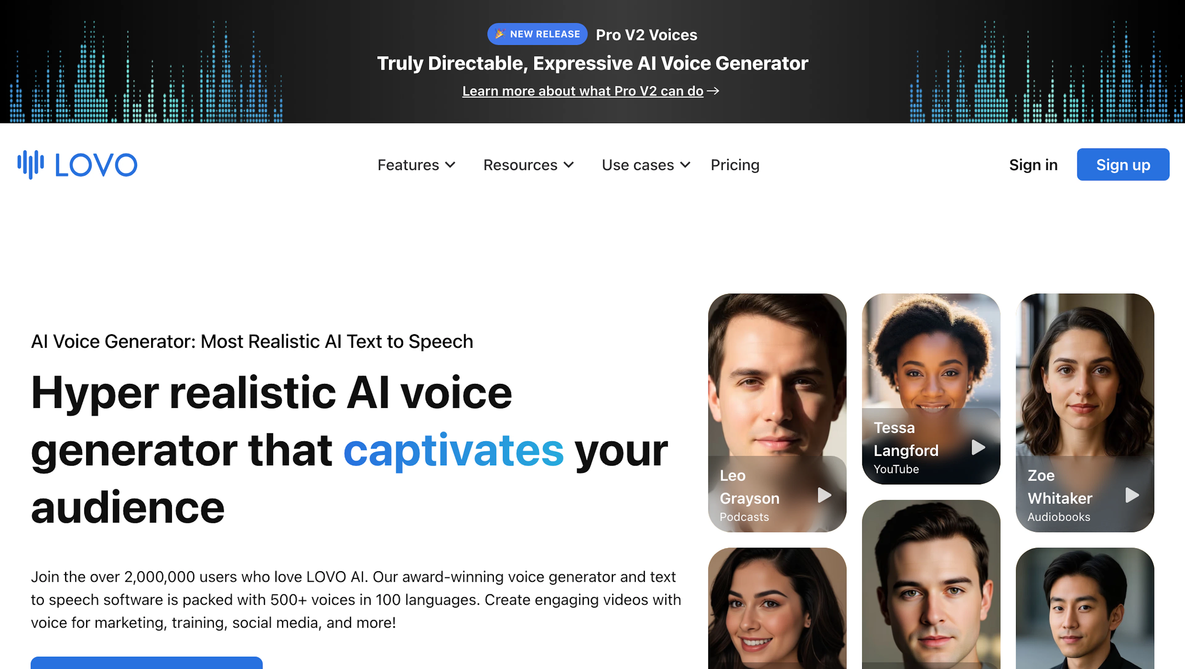Lovo - AI Tool Features, UI & Interface Overview