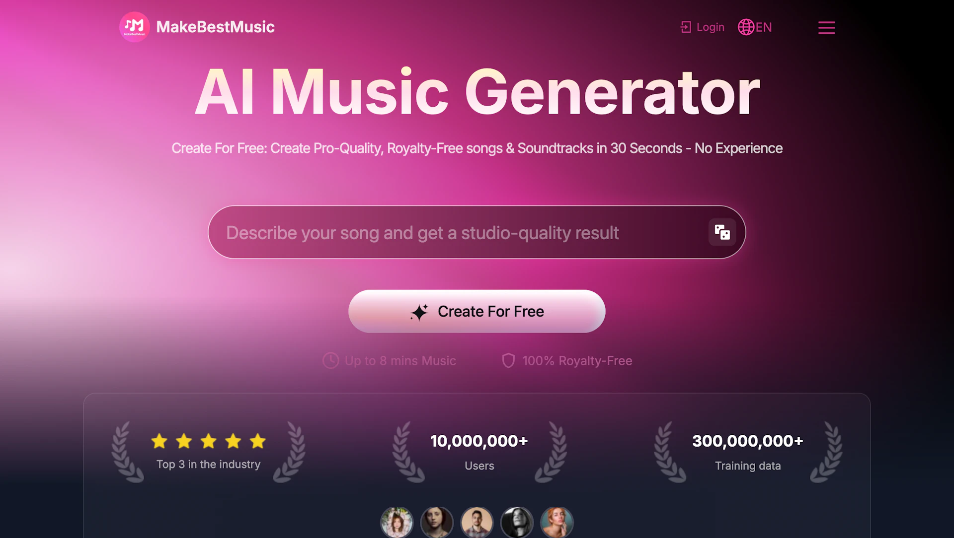 MakeBestMusic - AI Tool Features, UI & Interface Overview