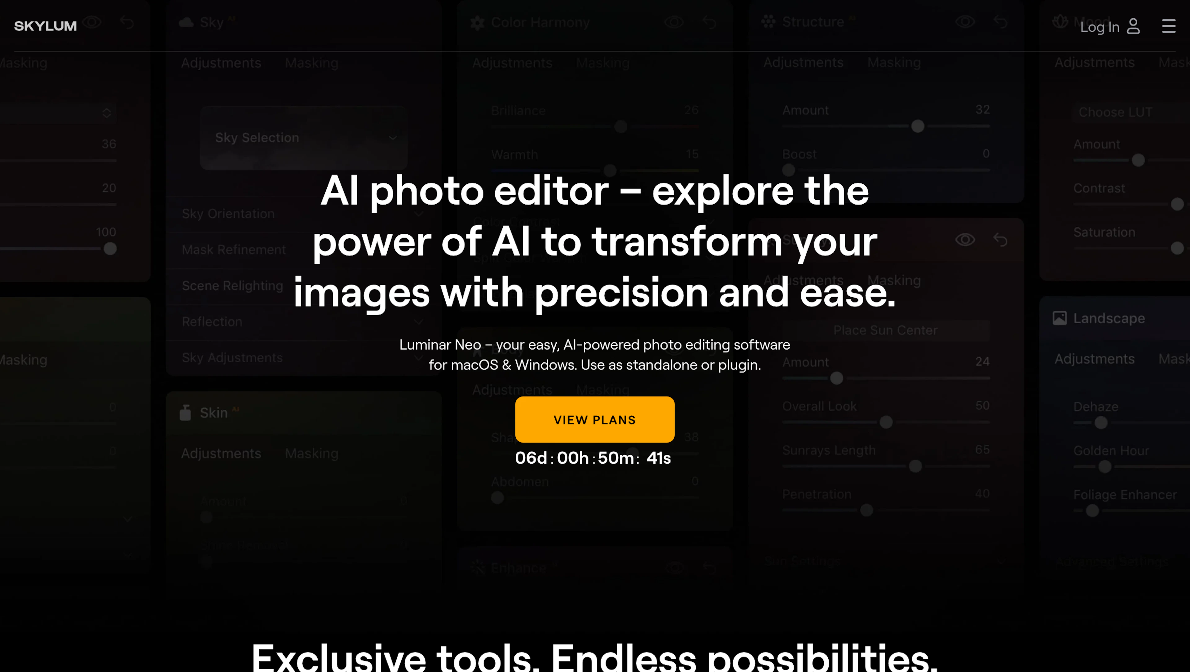 Luminar NEO - AI Tool Features, UI & Interface Overview
