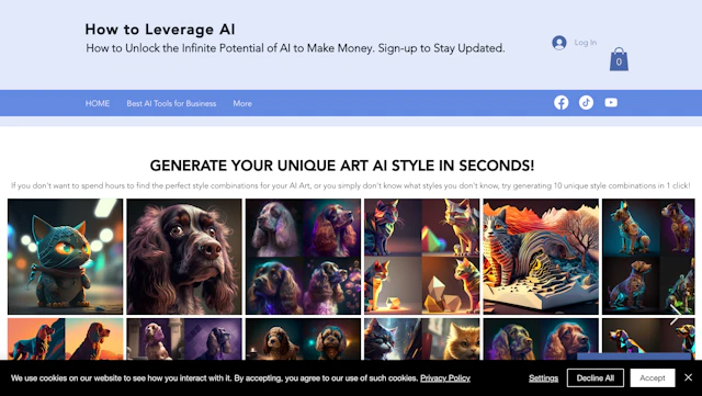 Midjourney Prompt Generator - AI Tool Logo & Interface