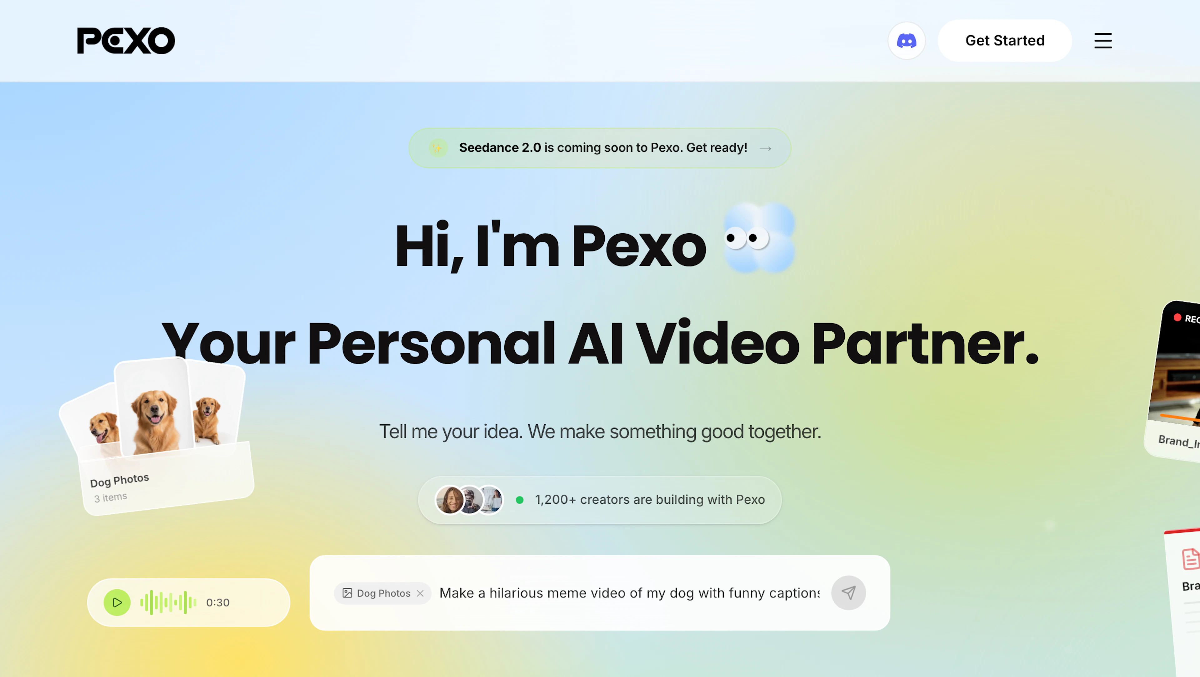 Pexo - AI Tool Features, UI & Interface Overview