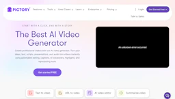 Pictory - AI Tool Profile and Logo Preview