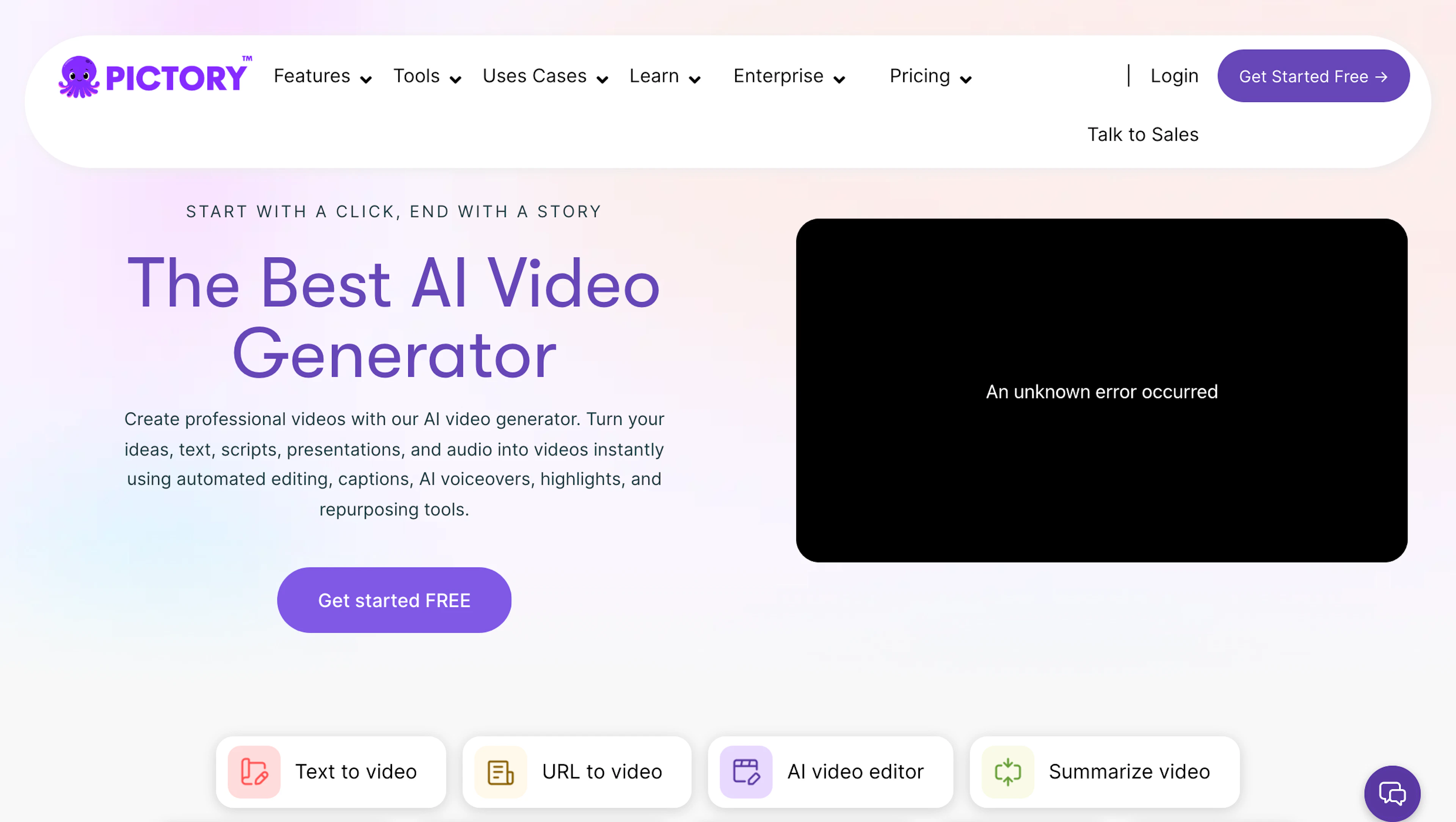 Pictory - AI Tool Features, UI & Interface Overview