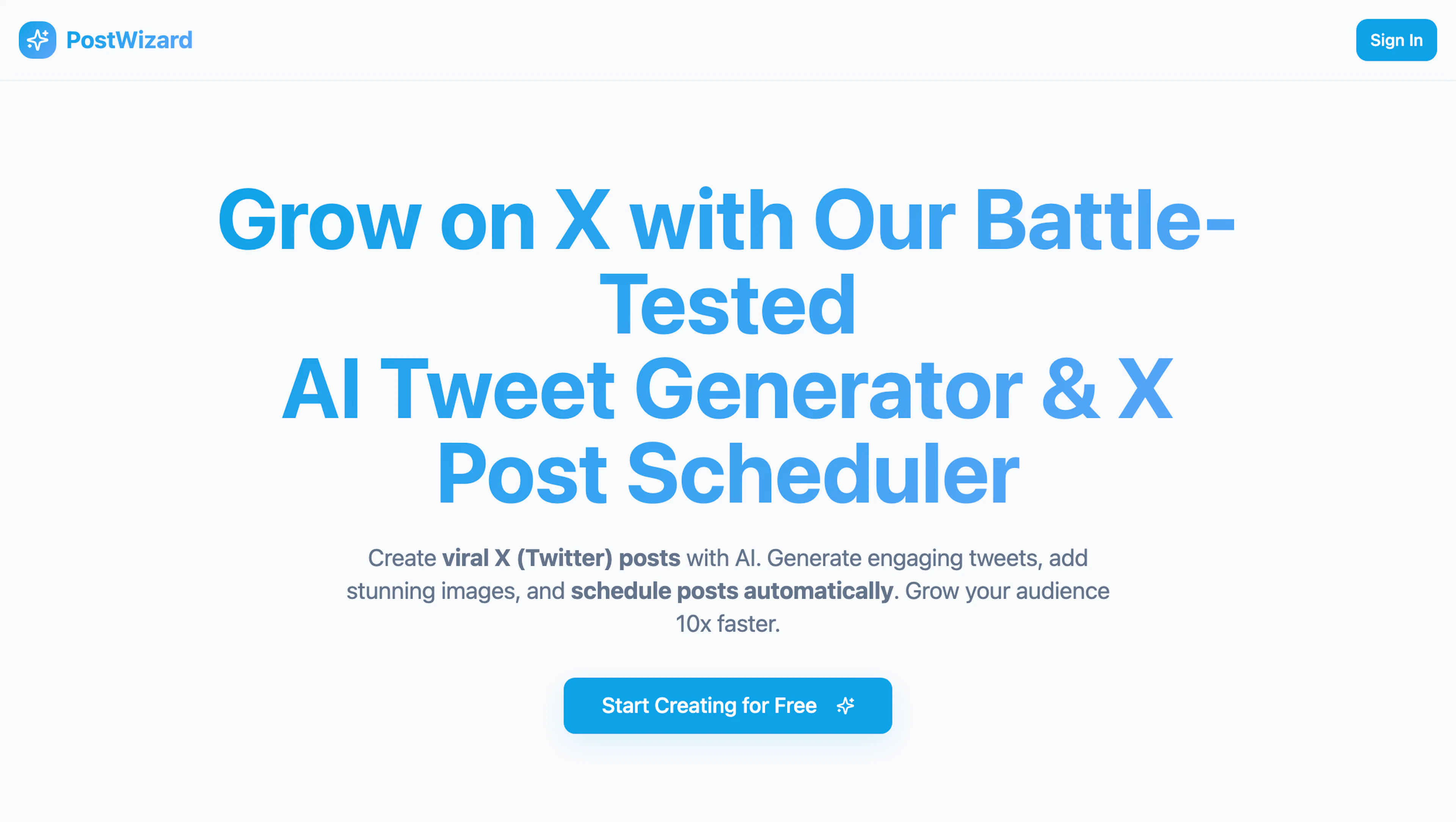 PostWizard AI - AI Tool Features, UI & Interface Overview