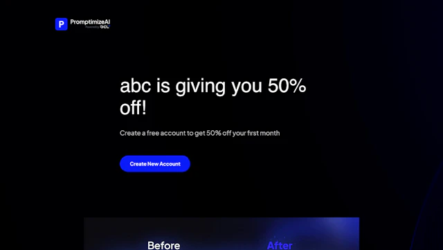 Promptimize AI - AI Tool Logo & Interface