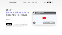 PromptBuilder - AI Tool Profile and Logo Preview