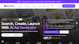 Quickads - AI Tool Profile and Logo Preview