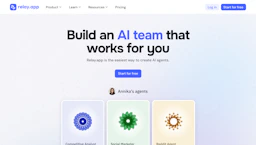 Relay - AI Tool Profile and Logo Preview