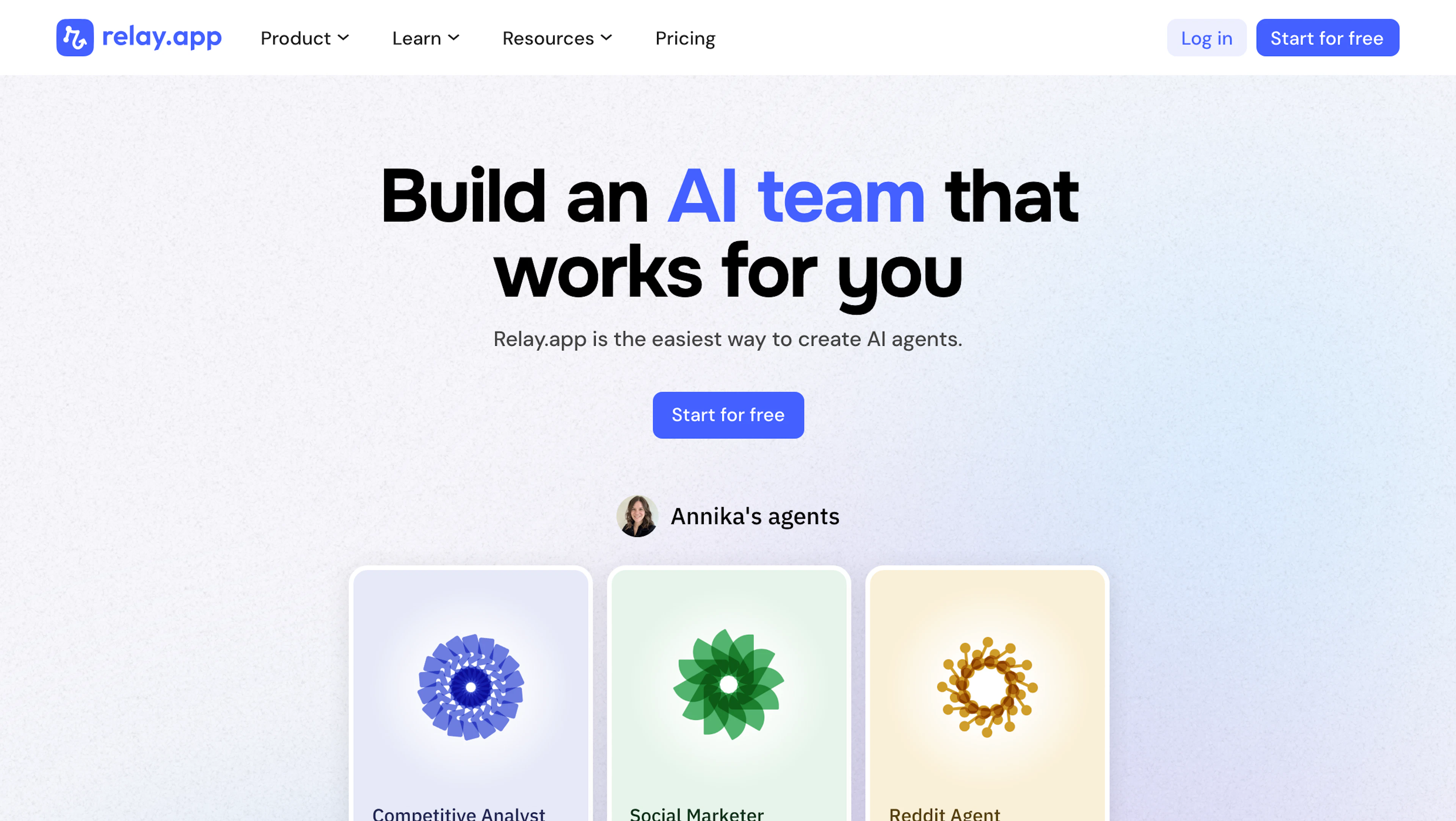 Relay - AI Tool Features, UI & Interface Overview