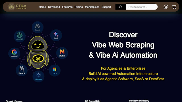 RTILA - AI Tool Logo & Interface