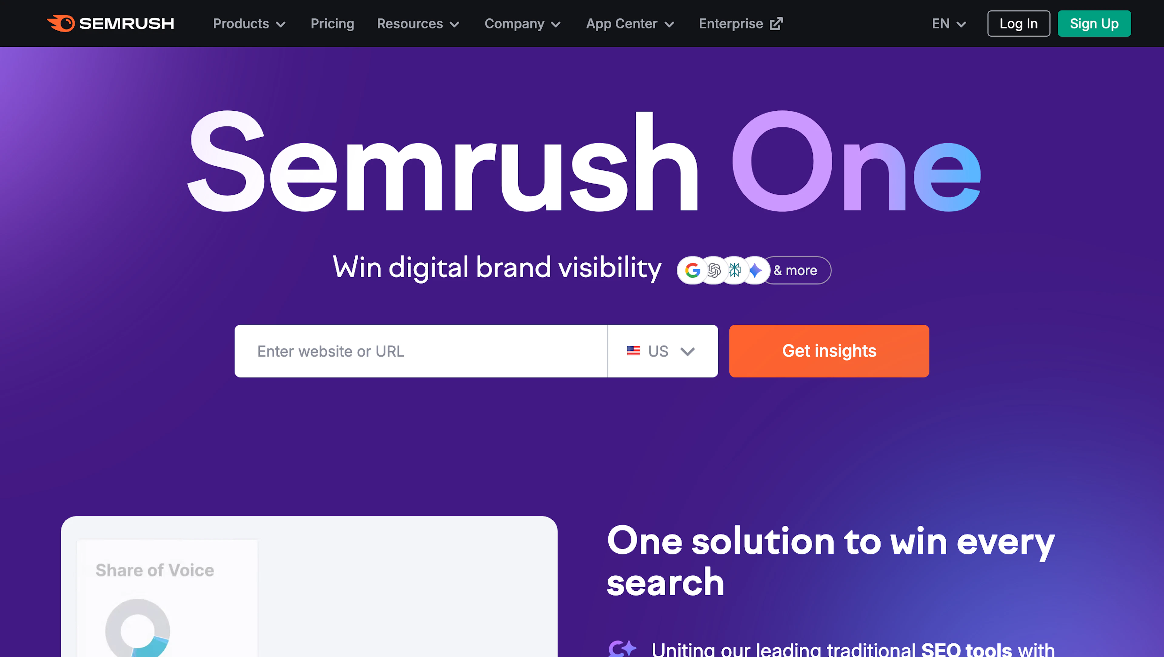 Semrush One - AI Tool Features, UI & Interface Overview