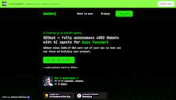 SEO Bot - AI Tool Profile and Logo Preview