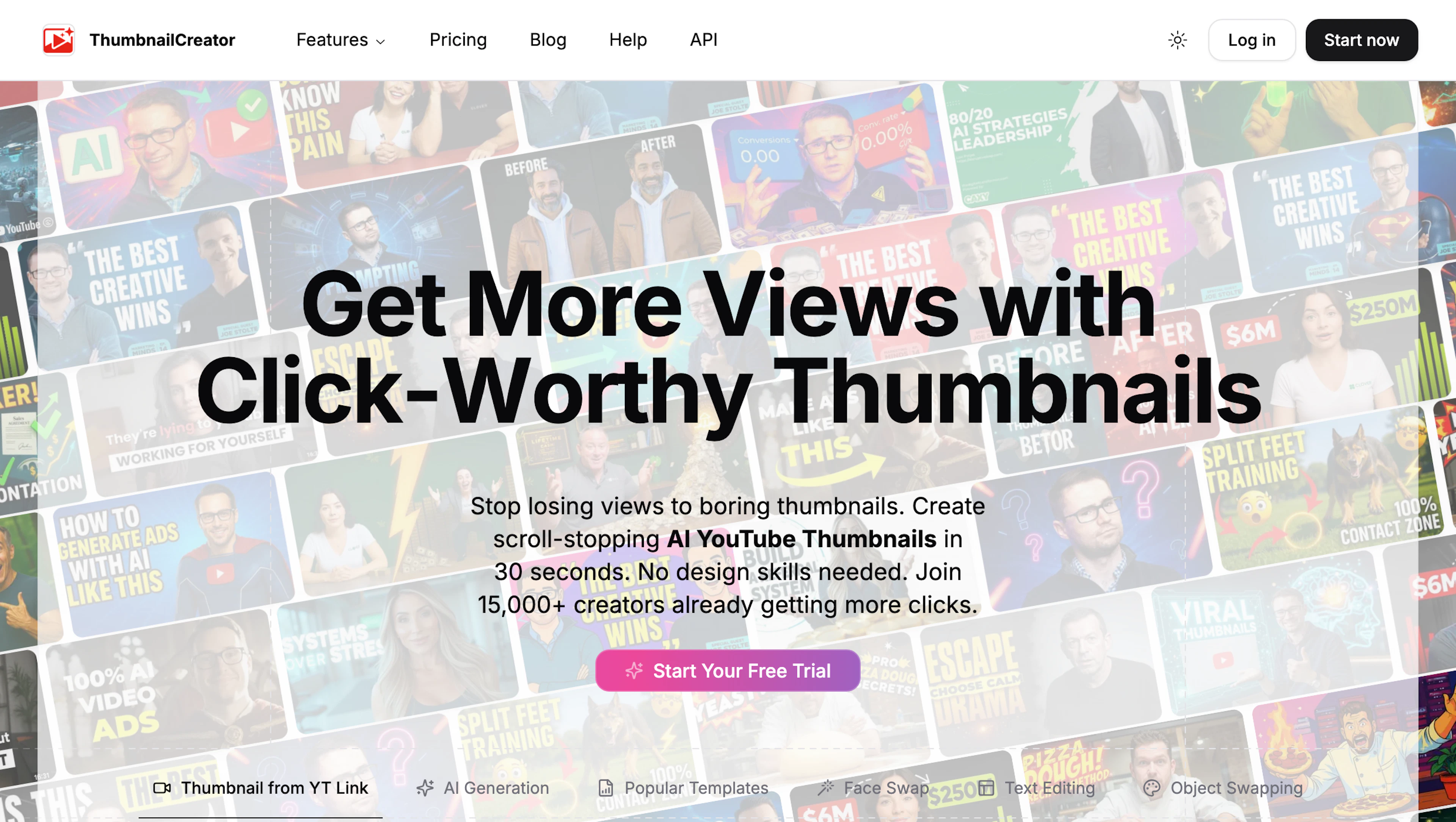 ThumbnailCreator - AI Tool Features, UI & Interface Overview